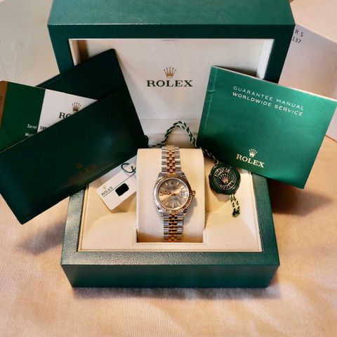 Rolex Lady Datejust 28mm 279173 gull & stål tofarget for dame