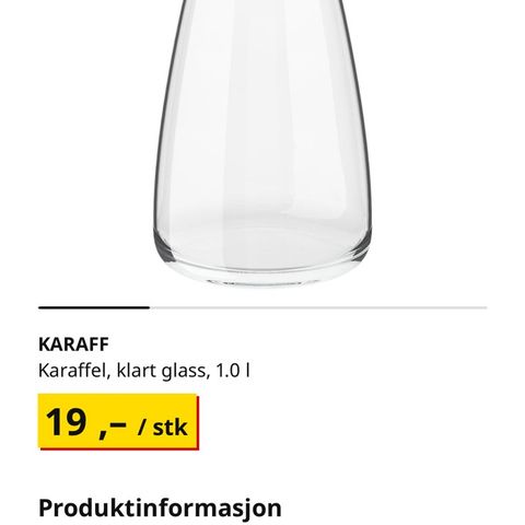 Karaffel fra IKEA - 30 stk