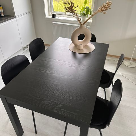 IKEA spisegruppe med uttrekkbart bord