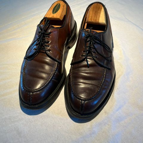 ALLEN EDMONDS BRADLEY BROWN LEATHER OXFORDS