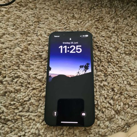 Apple iphone 13 mini 128 GB midnight med nudient phone case i mørkblå/sort