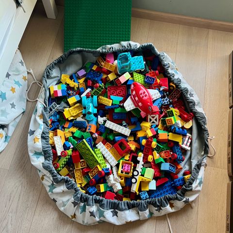 Lego Duplo - ca 10 kg - med smart tøypose