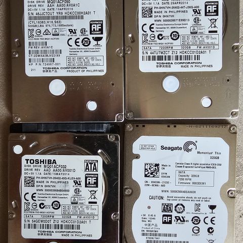 Diverse 2,5" HDD