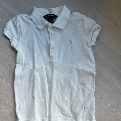 Polo Ralph Laurent  pique - hvit - str. 6X