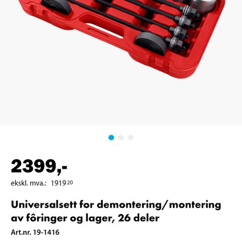 Verktøy til bil