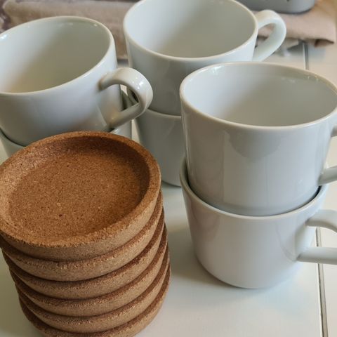 6 stk kaffekopper IKEA