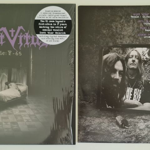 Saint Vitus - Lillie; F-65 Ltd 500 eks Grey/purple Lp Vinyl Selges