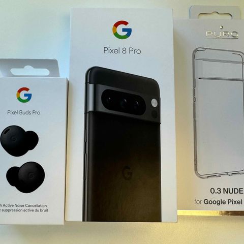 Helt ny Google Pixel 8 Pro og Pixel Buds Pro selges