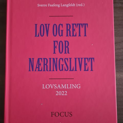 Lov og rett for næringslivet, lovsamling