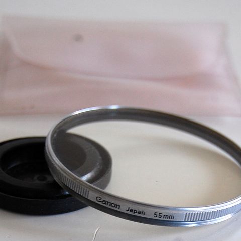 Vintage Original Canon SL39.3C ø55mm UV  filter i sølvmetal