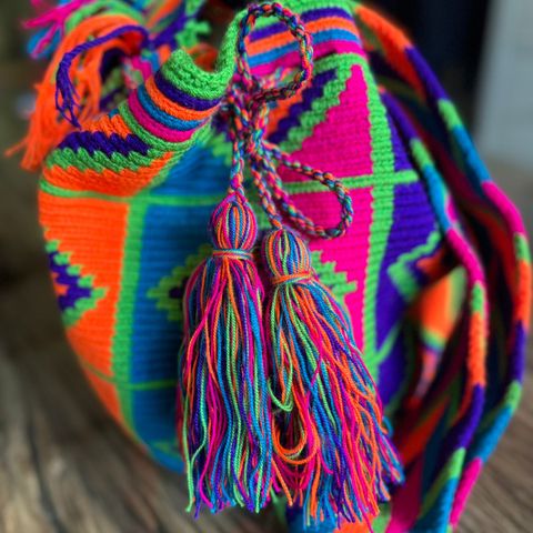 Mochila wayuu sommerveske veske hand made