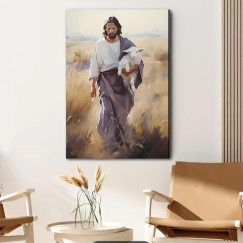 Jesus lerrett 45 x 30 cm (helt nytt)