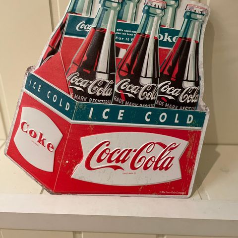 Tøft coca cola skilt selges veldig rimelig