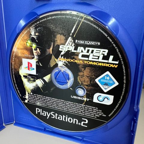 PlayStation 2 spill: Splinter Cell Pandora Tomorrow (bare disken)