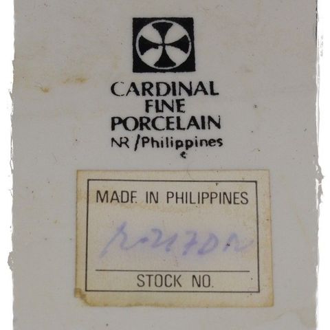 ~~~ Temple Jar "cardinal fine porcelain philippines" (062) ~~~