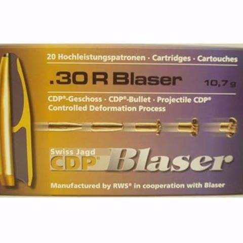 Blaser CDP 308 165gr kuler frå 30R Blaser