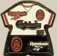 Pins - Liverpool fotballdrakt 1996-97 - Sponsor - Carlsberg Bryggeri