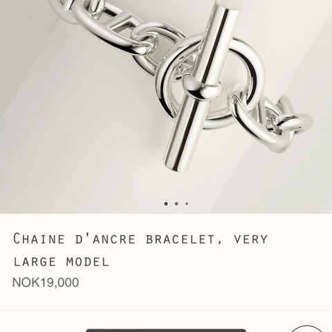 Hermes Chaine d’Ancre bracelet