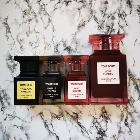 Tom Ford Vanille Fatale EdP, Private Blend Tobacco Vanille EdP, Lost Cherry EdP