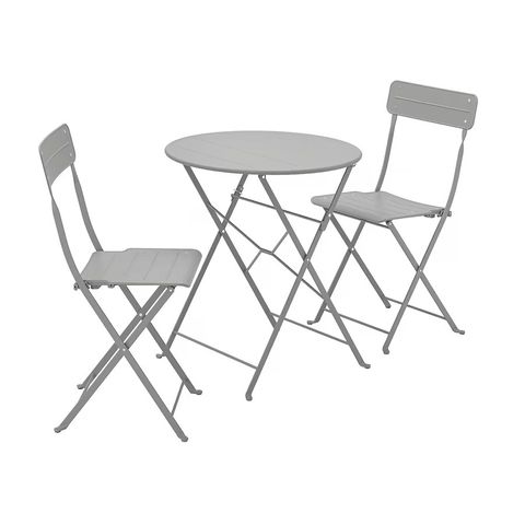 SUNDSÖ  Bord + 2 stoler, utendørs, grå/grå
