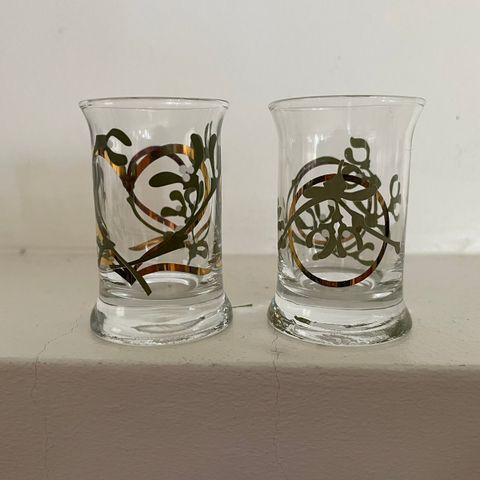 2 stk Holmegaard Juledrammeglass