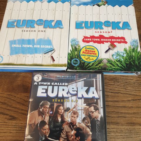 DVD Eureka sesong 1,2 og 4