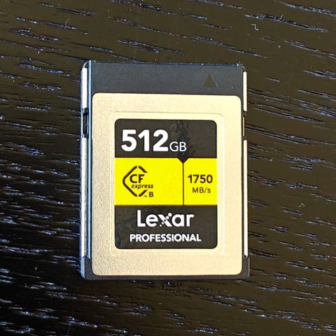 Som Ny Lexar CFexpress Type B Pro Gold R1750/W1500 512GB