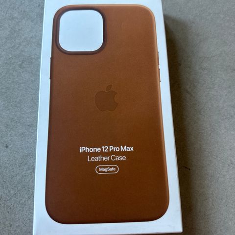 iPhone 12 Pro Max Leather Case Saddie Brown