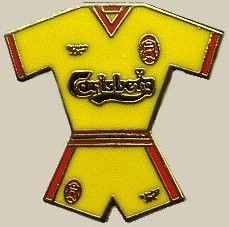 Pins - Liverpool fotballdrakt 1998-99 - Sponsor - Carlsberg Bryggeri