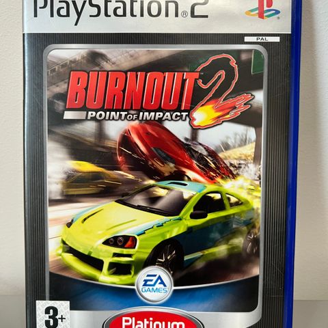 PlayStation 2 spill: Burnout 2 Point of Impact [Platinum]