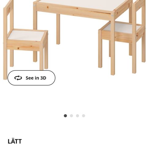 Table and chairs IKEA