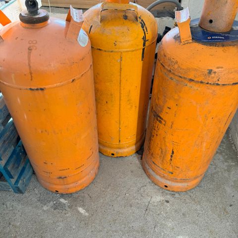 17 kg industri gassflasker - 3 stk