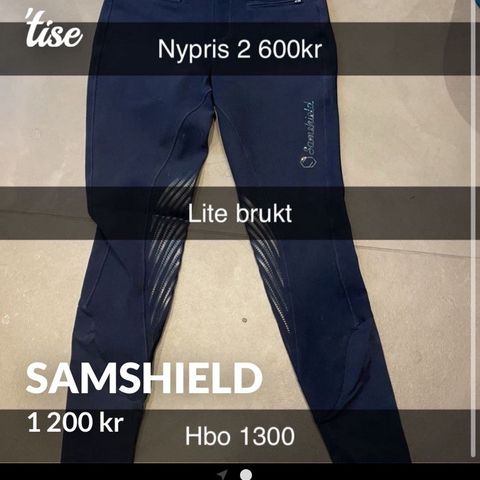 Samshield bukse str 32