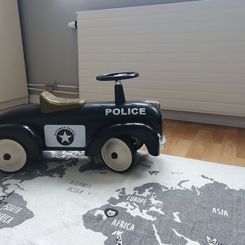 Mini Speeders Gåbil Politi, Svart