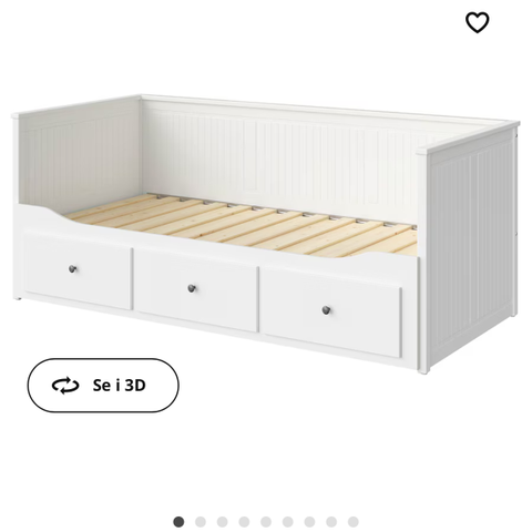 Seng Hemnes fra Ikea