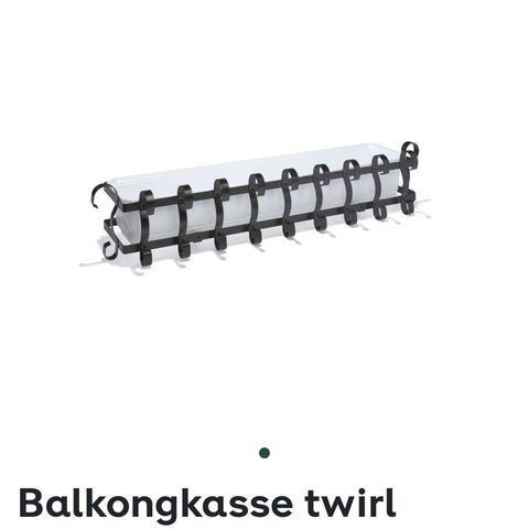 Ubrukt balkongkasse