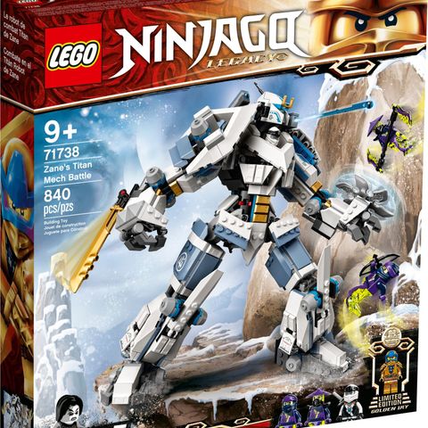 LEGO Ninjago Legacy Zane's Titan Mech Battle | Ny og uåpnet | 71738