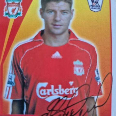 Steven Gerrard signatur stickers