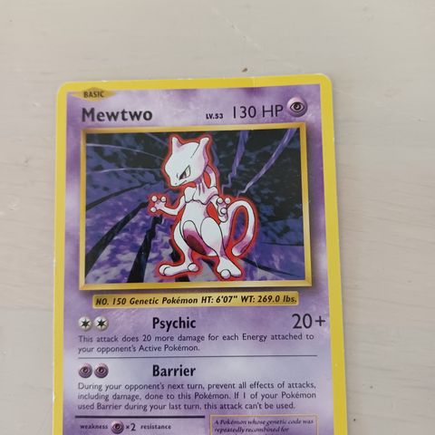 Pokemon kort Mewtwo