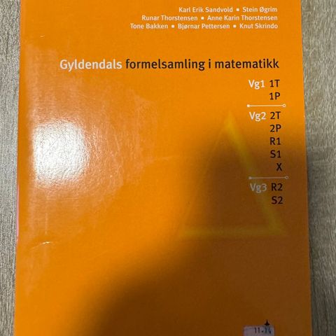 Formelsamlinger i matematikk, fysikk, kjemi og biologi for vgs