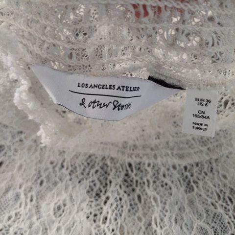 And other stories lace/blonde bluse xs