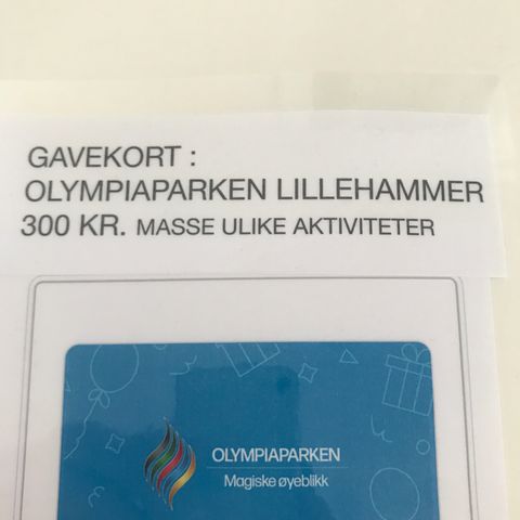 Gavekort Olympiaparken Lillehammer