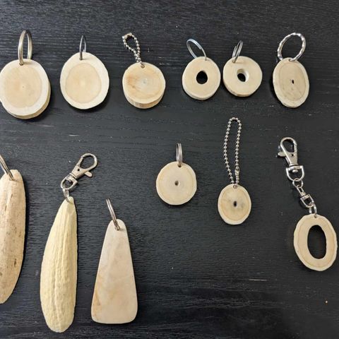 Keychains made of Whale tooth