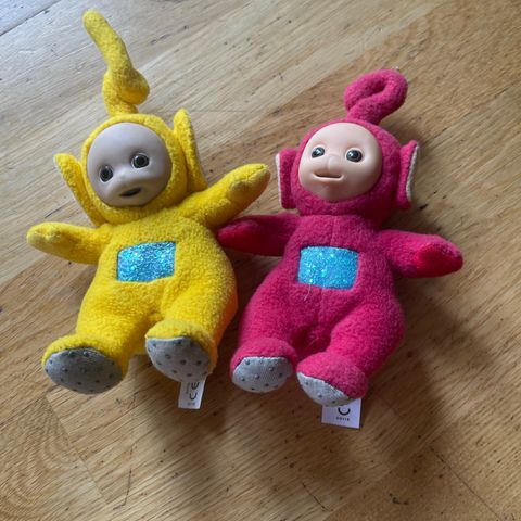 2 retro teletubbies selges samlet for 200 kr