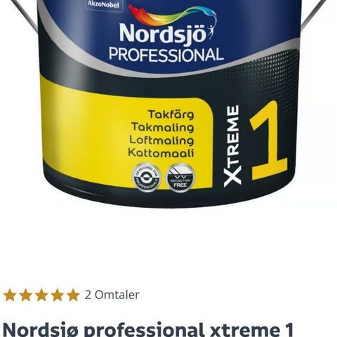 Nordsjø professional xtreme 1 takmaling (9 liter)