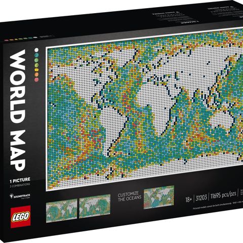 LEGO Art World Map | Ny og uåpnet | 31203