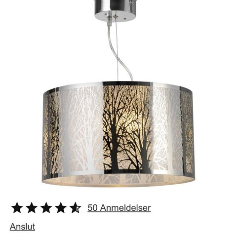 Pent brukt taklampe