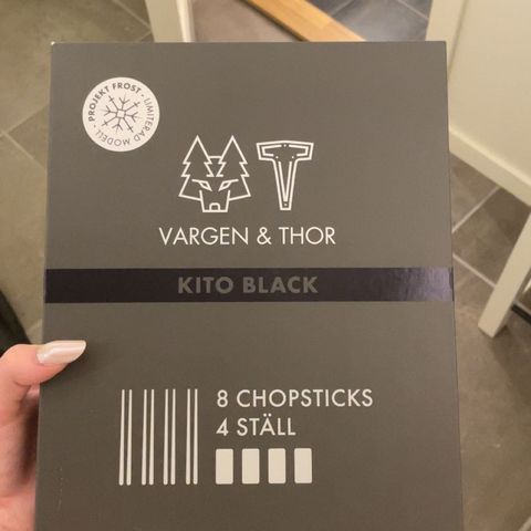 Vargen og Thor spisepinner med holdere