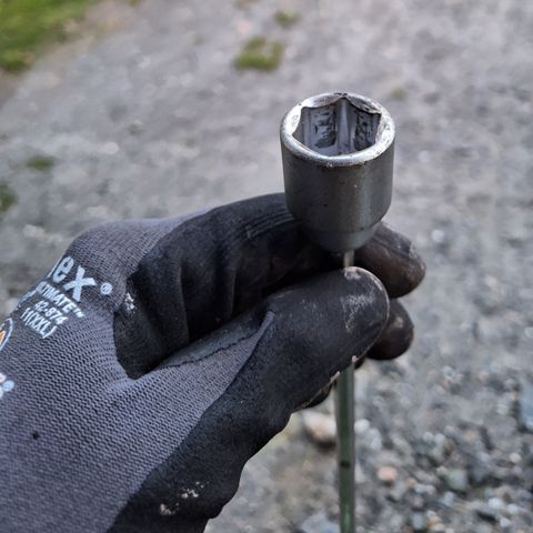 Campingvogn stabilisator nøkkel.