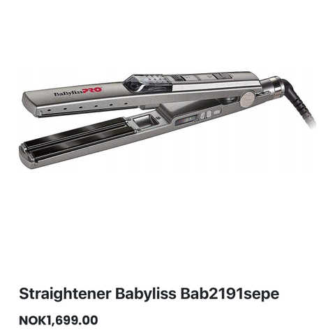 Straightener  BaByliss PRO Ultrasonic Cool Mist IronO